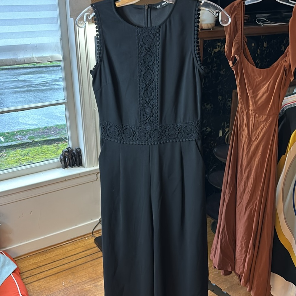 Zara black jumpsuit size xs - Picture 2 of 6